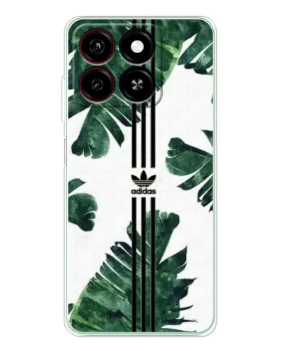 Чехол для ZTE Blade A35 с картинкой «Пальмовые листья адидас»