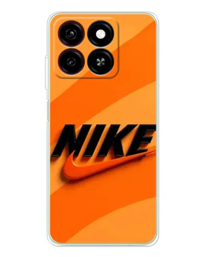 Чехол для ZTE Blade A35 с картинкой «Оранжевый драйв Nike»