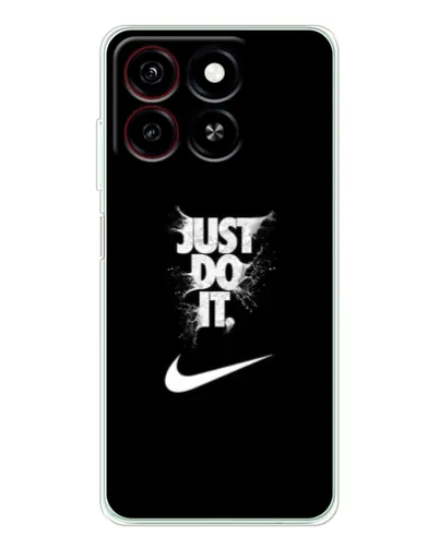 Чехол для ZTE Blade A35 с картинкой «Текстовый принт Nike»