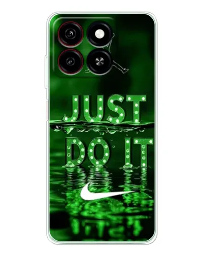 Чехол для ZTE Blade A35 с картинкой «Зеленый неоновый Nike»