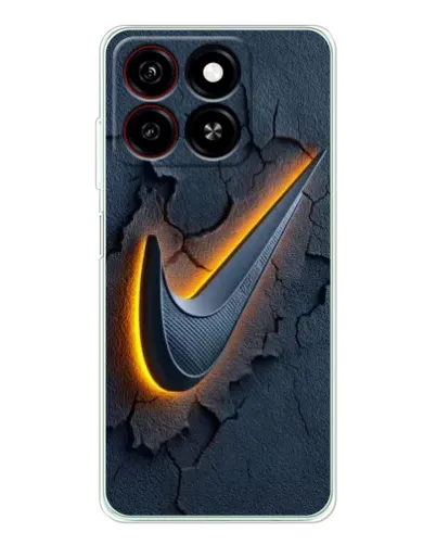 Чехол для ZTE Blade A35 с картинкой «Объемный логотип Найк»