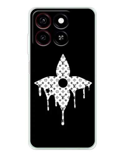 Чехол для ZTE Blade A35 с картинкой «Цветочная монограмма» Чехол для ZTE Blade A35 с картинкой «Цветочная монограмма»