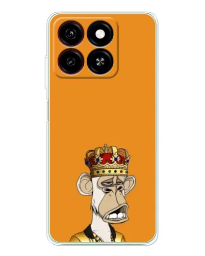 Чехол для ZTE Blade A35 с картинкой «Золотая обезьяна Bored Ape» Чехол для ZTE Blade A35 с картинкой «Золотая обезьяна Bored Ape»
