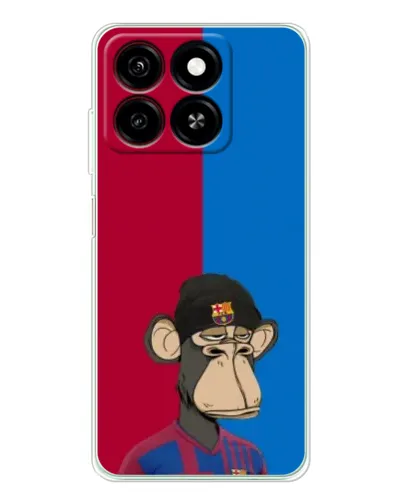 Чехол для ZTE Blade A35 с картинкой «Bored Ape — фанат Барсы» Чехол для ZTE Blade A35 с картинкой «Bored Ape — фанат Барсы»