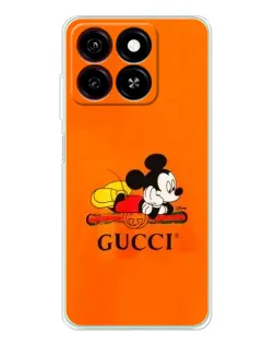 Чехол для ZTE Blade A35 с картинкой «Микки Маус Gucci — оранж» Чехол для ZTE Blade A35 с картинкой «Микки Маус Gucci — оранж»