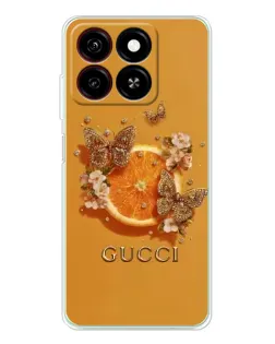 Чехол для ZTE Blade A35 с картинкой «Gucci — золотые бабочки» Чехол для ZTE Blade A35 с картинкой «Gucci — золотые бабочки»