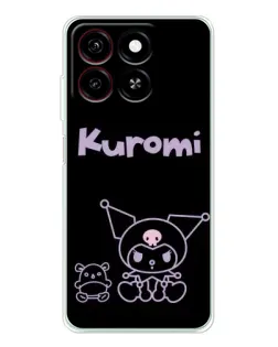 Чехол для ZTE Blade A35 с картинкой «Kuromi — черный минимализм» Чехол для ZTE Blade A35 с картинкой «Kuromi — черный минимализм»