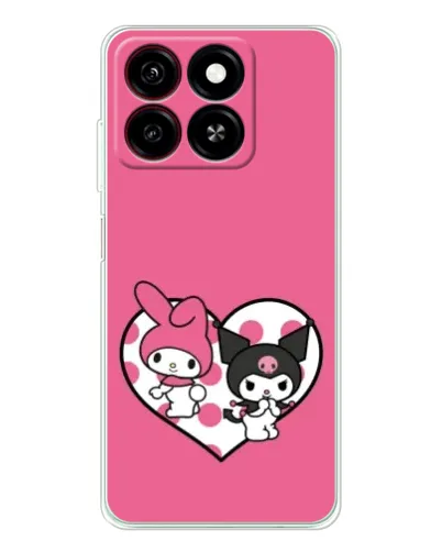 Чохол для ZTE Blade A35 з картинкою «Kuromi та My Melody» Чохол для ZTE Blade A35 з картинкою «Kuromi та My Melody»