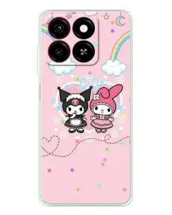 Чехол для ZTE Blade A35 с картинкой «My Melody и Kuromi» Чехол для ZTE Blade A35 с картинкой «My Melody и Kuromi»