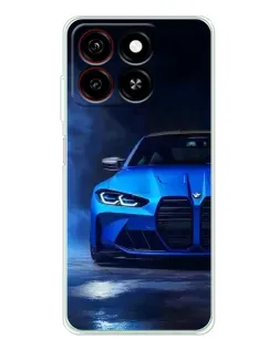 Чехол для ZTE Blade A35 с картинкой «Голубая BMW M4» Чехол для ZTE Blade A35 с картинкой «Голубая BMW M4»