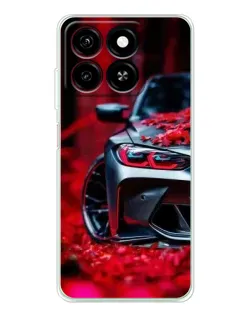 Чехол для ZTE Blade A35 с картинкой «Спортивная BMW и цветы» Чехол для ZTE Blade A35 с картинкой «Спортивная BMW и цветы»