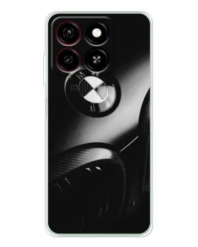Чехол для ZTE Blade A35 с картинкой «Эмблема BMW — макро»