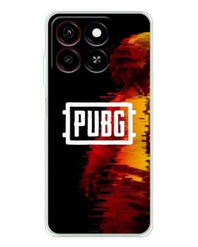 Чохол для ZTE Blade A35 з картинкою «Яскравий логотип PUBG»