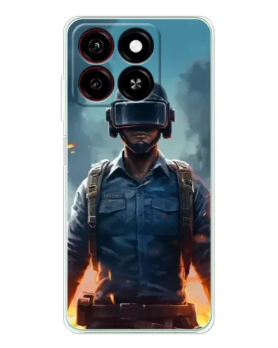 Чохол для ZTE Blade A35 з картинкою «PUBG — реалістичний герой»