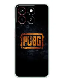 Чохол для ZTE Blade A35 з картинкою «PUBG — золотий логотип»