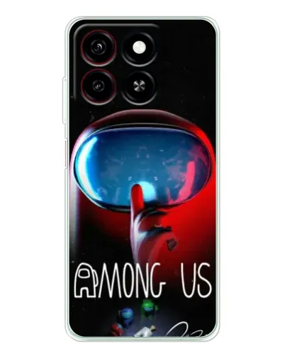 Чохол для ZTE Blade A35 з картинкою «Червоний імпостер — макро»