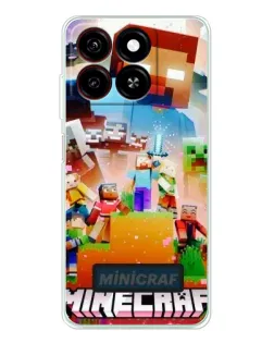 Чохол для ZTE Blade A35 з картинкою «Minecraft герої гри»