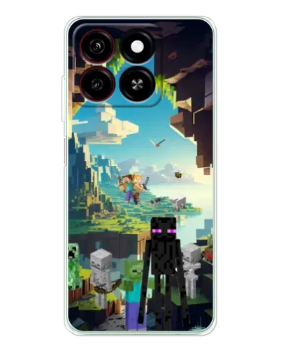 Чохол для ZTE Blade A35 з картинкою «Ендермен у лісі»
