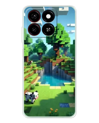 Чохол для ZTE Blade A35 з картинкою «Minecraft літній день»