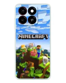 Чохол для ZTE Blade A35 з картинкою «Minecraft класичний світ»
