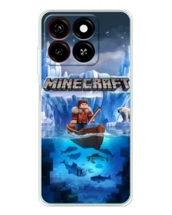 Чохол для ZTE Blade A35 з картинкою «Minecraft льодянийсвіт»