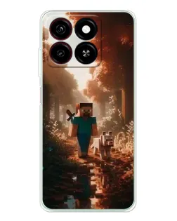 Чохол для ZTE Blade A35 з картинкою «Стів у лісі»