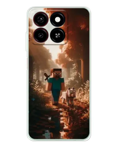 Чохол для ZTE Blade A35 з картинкою «Стів у лісі»