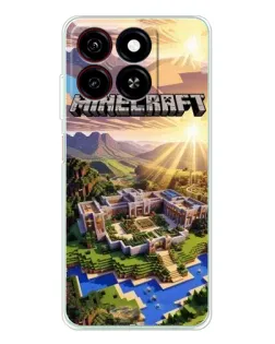 Чохол для ZTE Blade A35 з картинкою «Minecraft панорама»
