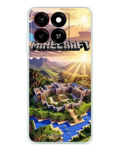 Чохол для ZTE Blade A35 з картинкою «Minecraft панорама»