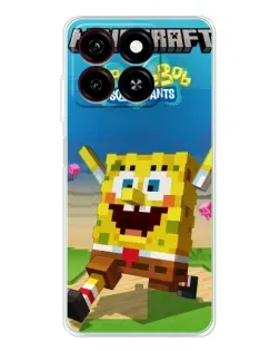 Чохол для ZTE Blade A35 з картинкою «Губка Боб Minecraft» Чохол для ZTE Blade A35 з картинкою «Губка Боб Minecraft»