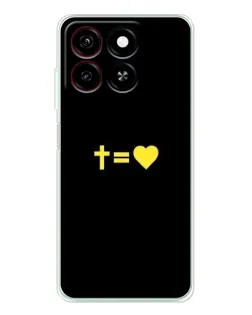 Чехол для ZTE Blade A35 с картинкой «Сердце и Крест» Чехол для ZTE Blade A35 с картинкой «Сердце и Крест»