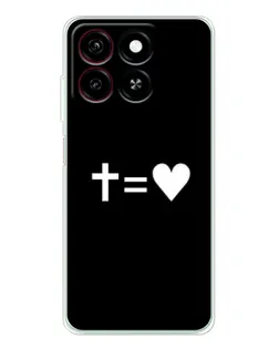 Чехол для ZTE Blade A35 с картинкой «Крест и Сердце» Чехол для ZTE Blade A35 с картинкой «Крест и Сердце»