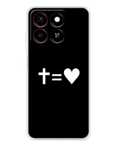 Чехол для ZTE Blade A35 с картинкой «Крест и Сердце» Чехол для ZTE Blade A35 с картинкой «Крест и Сердце»