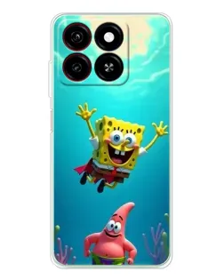 Чехол для ZTE Blade A35 с картинкой «Спанч Боб под водой» Чехол для ZTE Blade A35 с картинкой «Спанч Боб под водой»