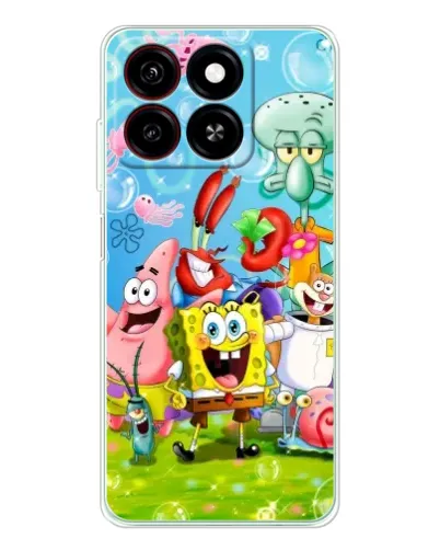 Чехол для ZTE Blade A35 с картинкой «Губка Боб и друзья» Чехол для ZTE Blade A35 с картинкой «Губка Боб и друзья»