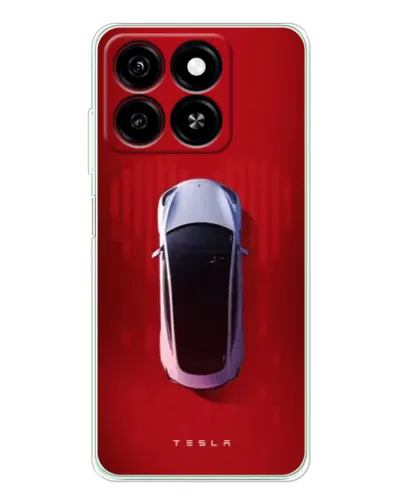 Чехол для ZTE Blade A35 с картинкой «Tesla Top View»