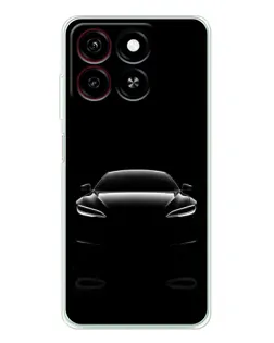 Чехол для ZTE Blade A35 с картинкой «Силуэт Tesla Night»