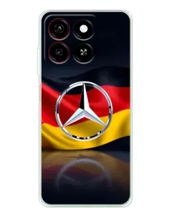 Чехол для ZTE Blade A35 с картинкой «Mercedes — флаг Германии» Чехол для ZTE Blade A35 с картинкой «Mercedes — флаг Германии»