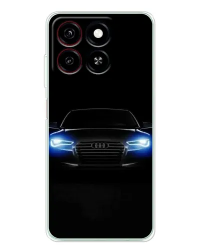 Чехол для ZTE Blade A35 с картинкой «Audi в неоне»
