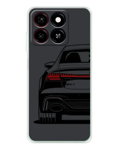 Чехол для ZTE Blade A35 с картинкой «Задняя часть Audi — арт»