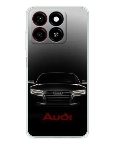 Чехол для ZTE Blade A35 с картинкой «Audi — градиентный контур»