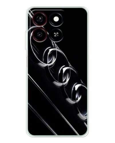Чехол для ZTE Blade A35 с картинкой «Audi — абстрактные кольца»
