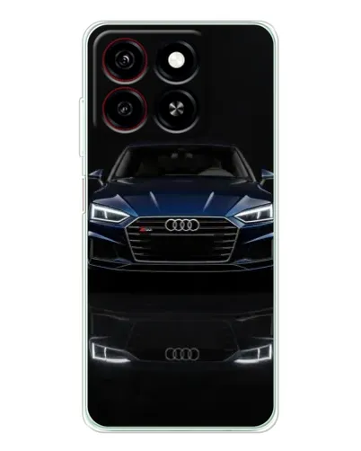 Чехол для ZTE Blade A35 с картинкой «Audi — ночное отражение»