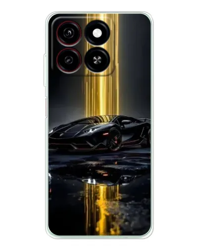 Чехол для ZTE Blade A35 с картинкой «Ночной Lamborghini драйв»