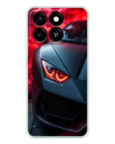 Чехол для ZTE Blade A35 с картинкой «Lamborghini красное сияние»