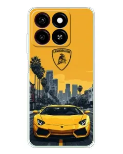 Чехол для ZTE Blade A35 с картинкой «Желтый Lamborghini город» Чехол для ZTE Blade A35 с картинкой «Желтый Lamborghini город»