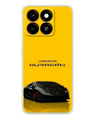 Чехол для ZTE Blade A35 с картинкой «Lamborghini Huracan черный»