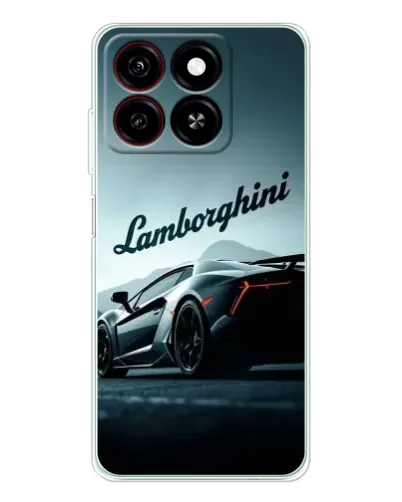 Чехол для ZTE Blade A35 с картинкой «Классическая надпись Lamborghini»