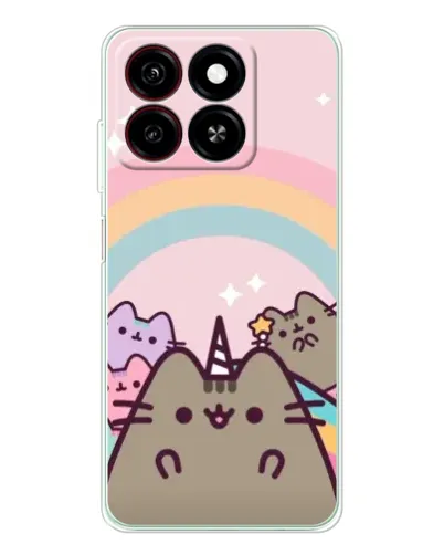 Чехол для ZTE Blade A35 с картинкой «Единорог Pusheen» Чехол для ZTE Blade A35 с картинкой «Единорог Pusheen»