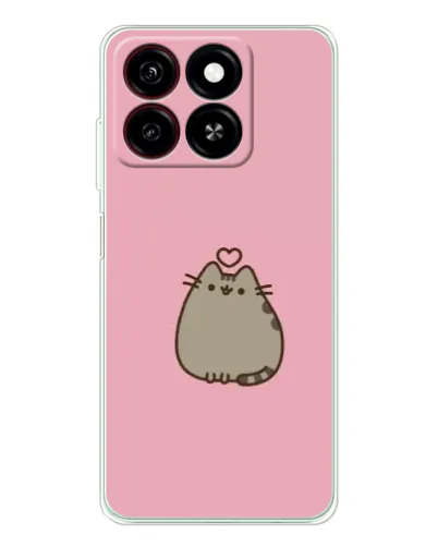 Чехол для ZTE Blade A35 с картинкой «Pusheen сердце» Чехол для ZTE Blade A35 с картинкой «Pusheen сердце»